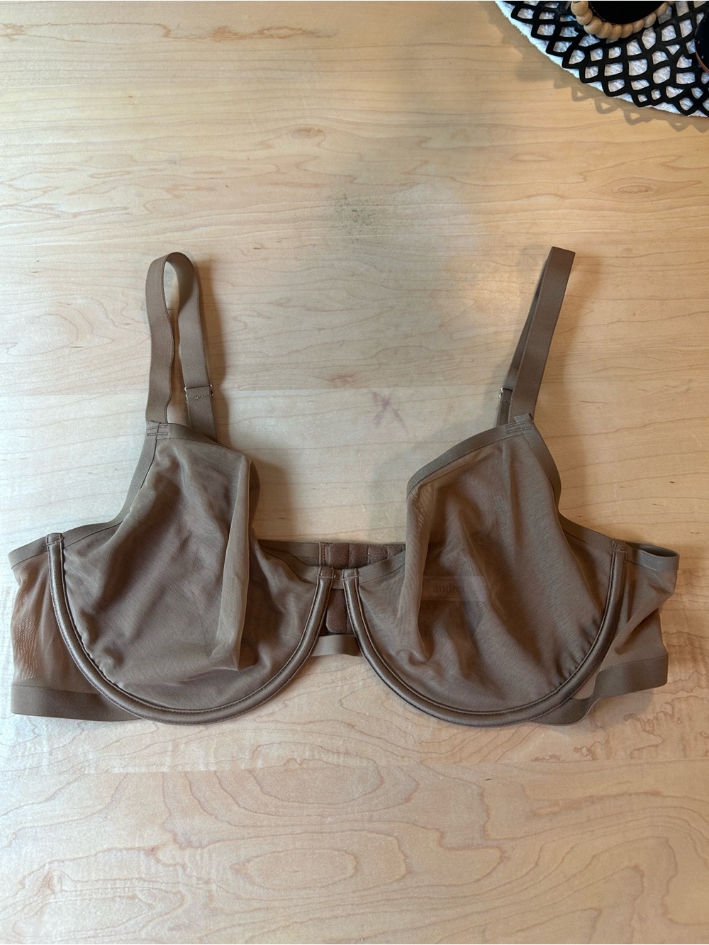 Auden mesh unlined demi bra size 40C